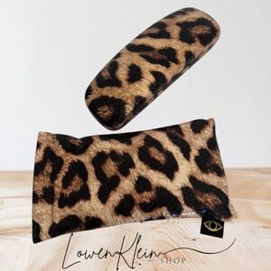 Sofia Vergara Foster Grant Leopard Print‎ Eyeglass Case & Soft Pouch